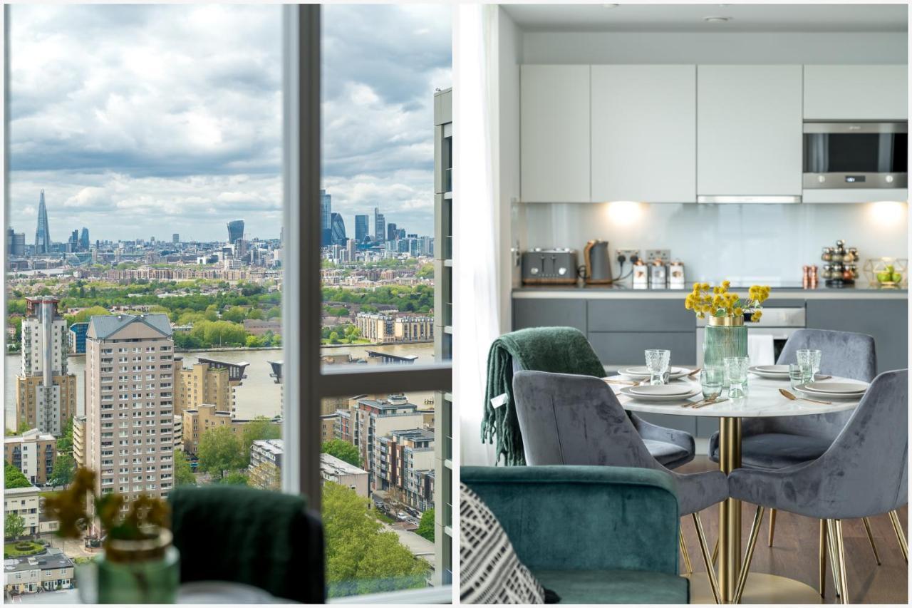 Luxurious Spacious 2Bed Suites Skyline River Views By Canary Wharf London Eksteriør bilde