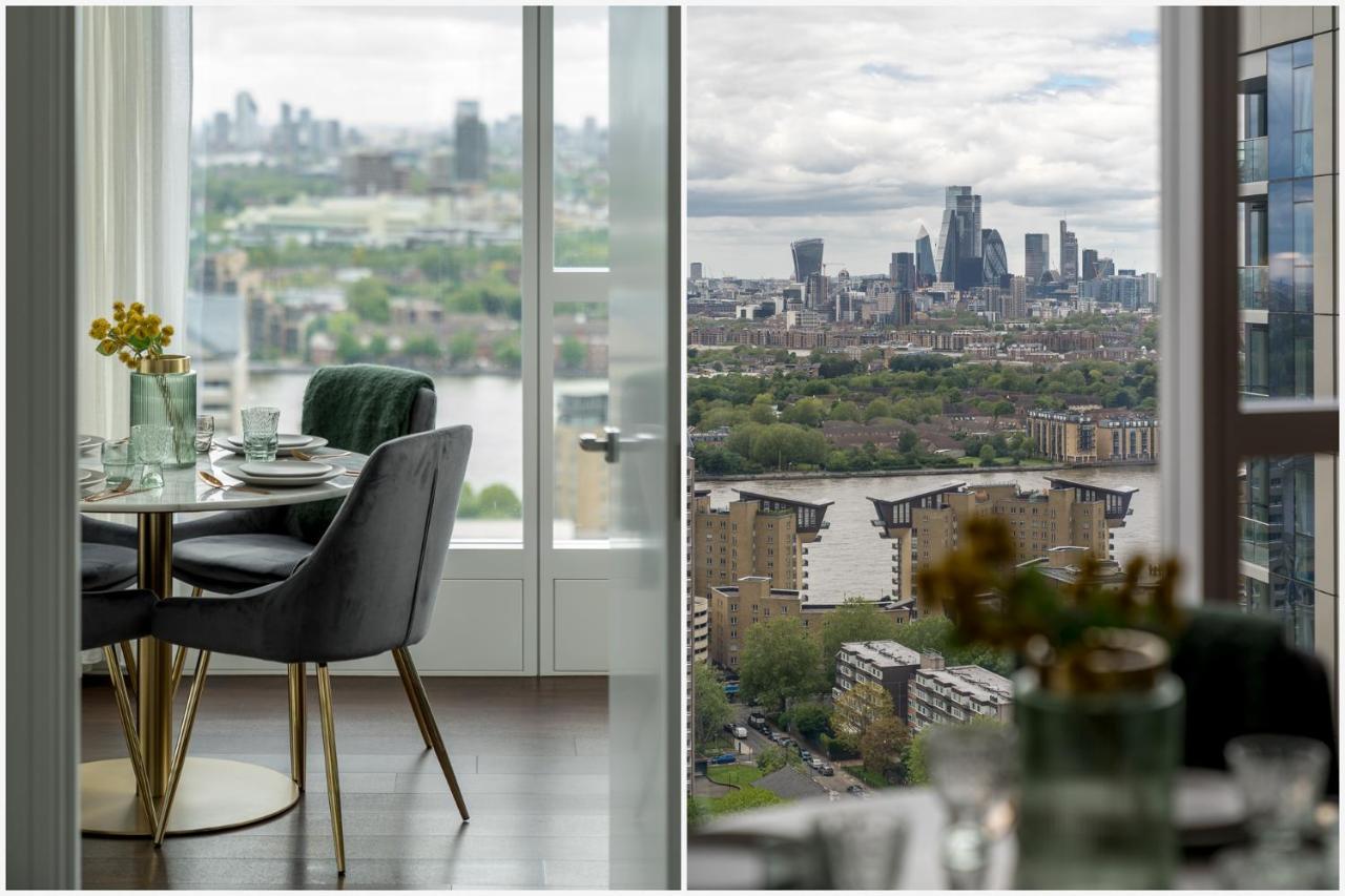 Luxurious Spacious 2Bed Suites Skyline River Views By Canary Wharf London Eksteriør bilde