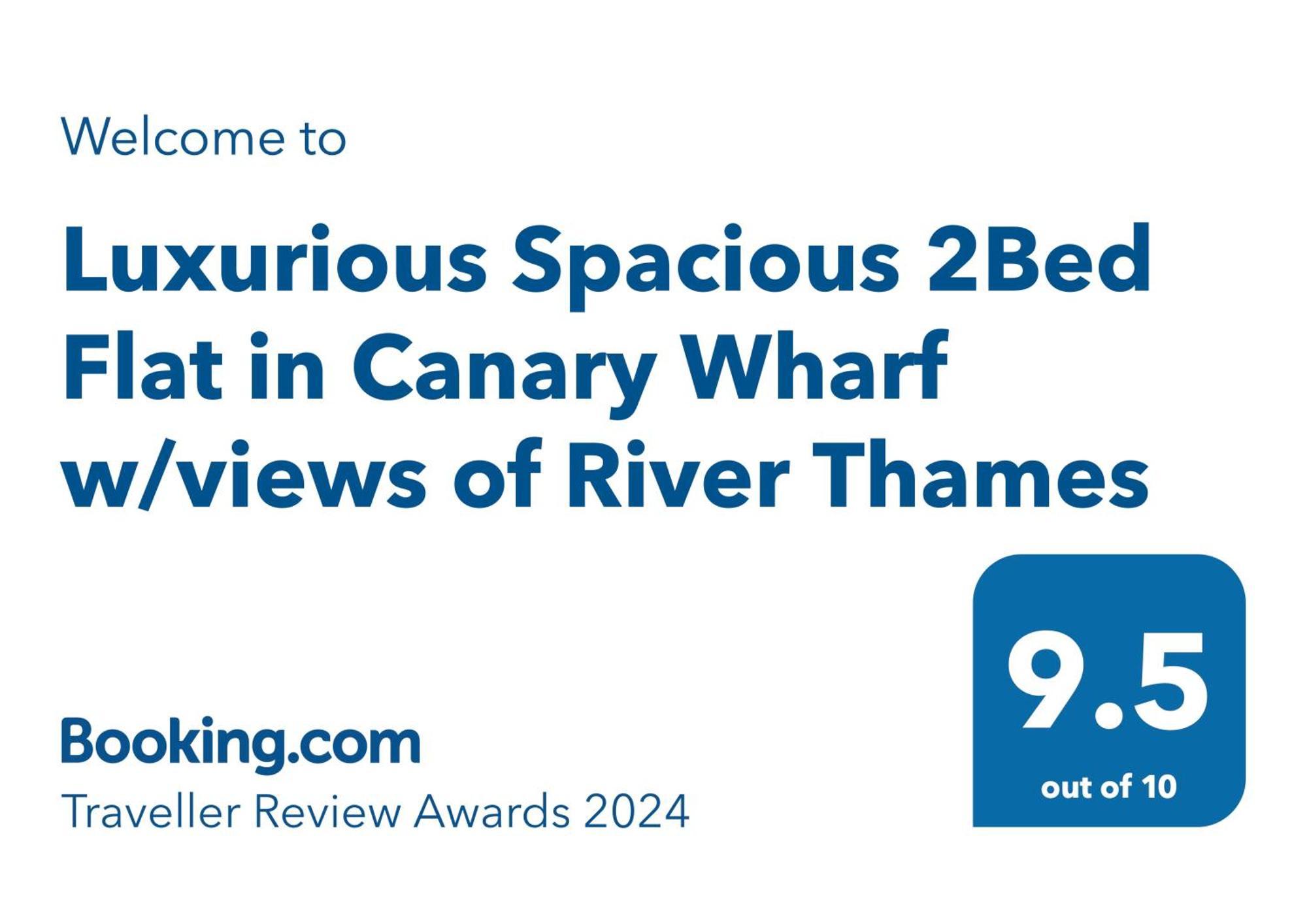 Luxurious Spacious 2Bed Suites Skyline River Views By Canary Wharf London Eksteriør bilde